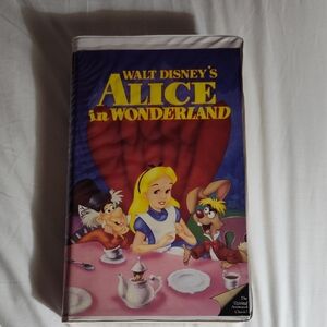 Walt Disney's Alice in Wonderland VHS Tape - Illustrated Cover